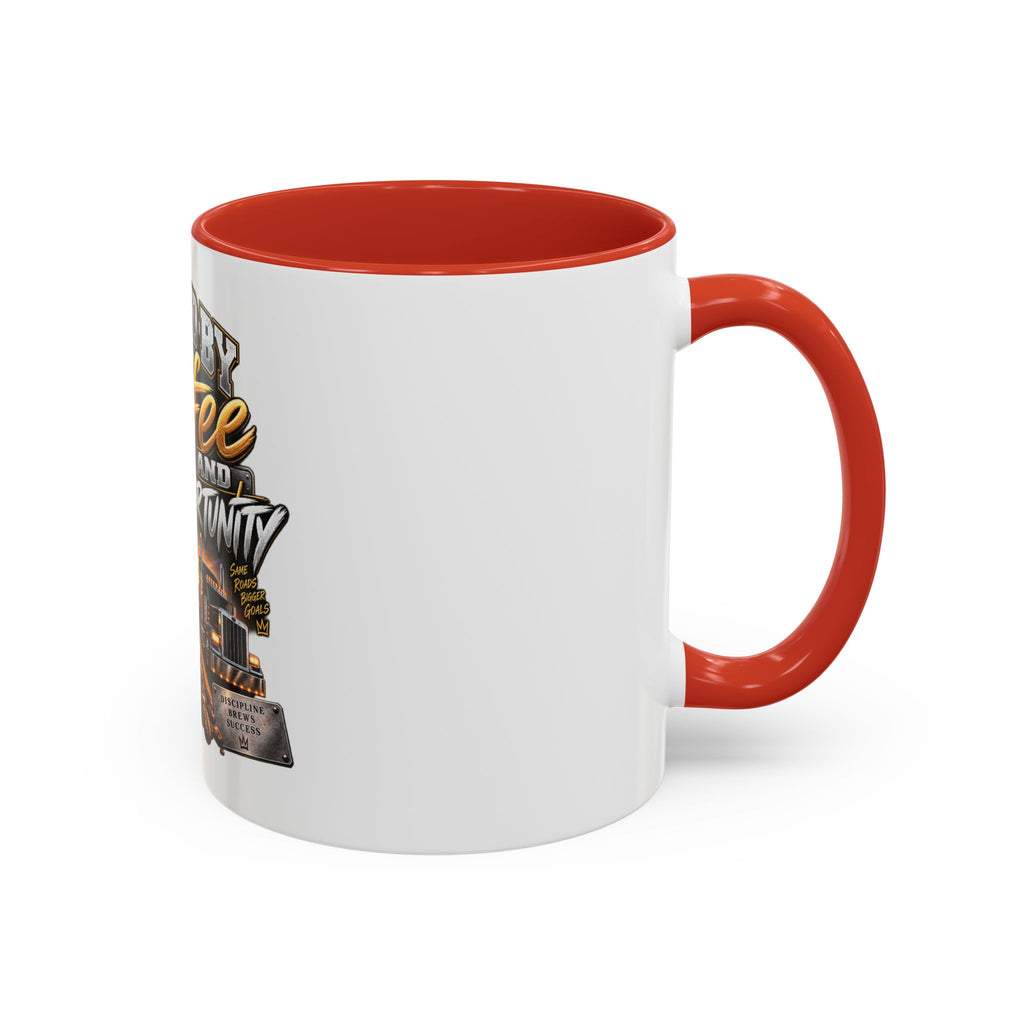 Fueled By Coffee & Opportunity™ – Trucker Coffee Mug